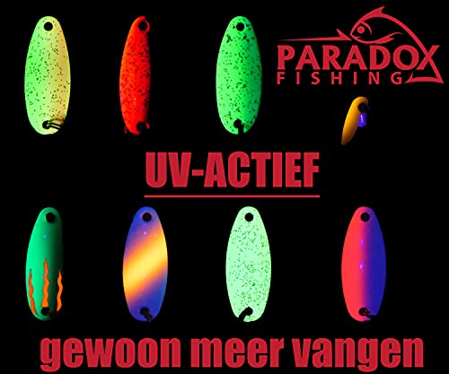 Paradox Fishing forel ass Set 10 Spoons 2,5 g trout spoons met doos en 5 Snaps forel lokaas set voor forellen vissen forellen knipperlichten - Spoons forel - Image 4