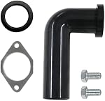 Garbage Disposal Drain Elbow Kit Compatible with Garbage Disposal 1-1/2 Replacement Part Includes 1.5" Elbow, Flange, Gasket, and Two Screws