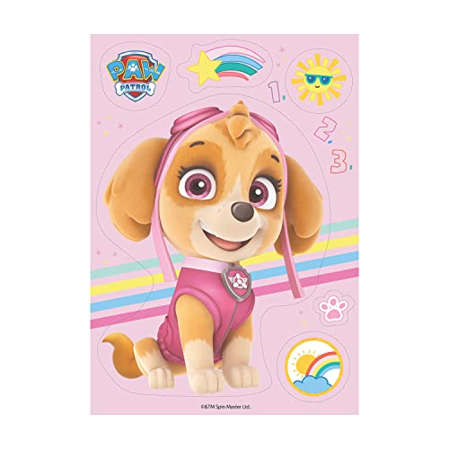 Dekora - Adornos Comestibles de Oblea para Decoracion Tartas de Cumpleaños Infantiles de Skye