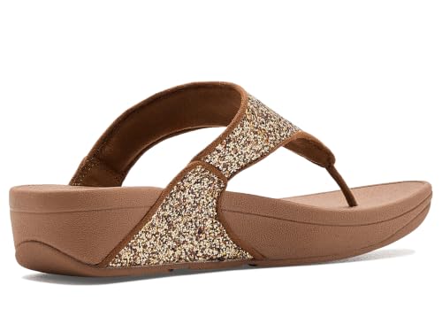Image of FitFlop Lulu Multi-Tonal Glitter Toe-Post Sandals