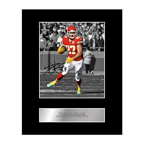 Travis Kelce Print Signed Mounted Photo Display #05...