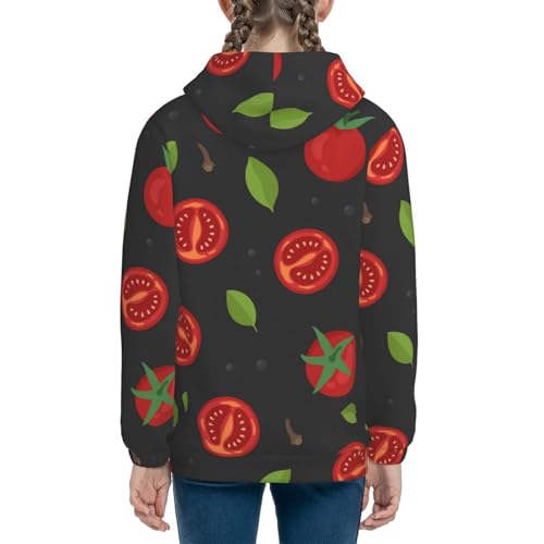 Tomatoes1 Kids Pullover Hoodies Boys Sweatshirts Girls Athletic Clothes with Pocket4