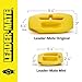 Luna Sea Leader-Mate Fishing Rod Hook Holder - Patented Tangle-Free Organization & Storage Pockets - Securely Hold Hooks, Sinkers, Divers - Freshwater/Saltwater - Fishing Accessories - Yellow