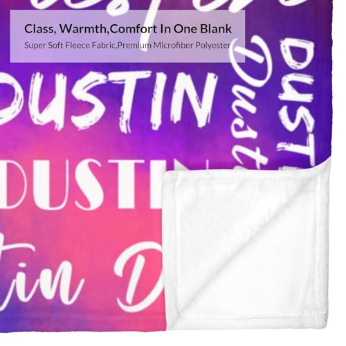 Name Blanket Personalized Name Blanket Customized Blanket with Name Text for Adult Kid Birthday Christmas Mothers Fathers Valentines Day Gift