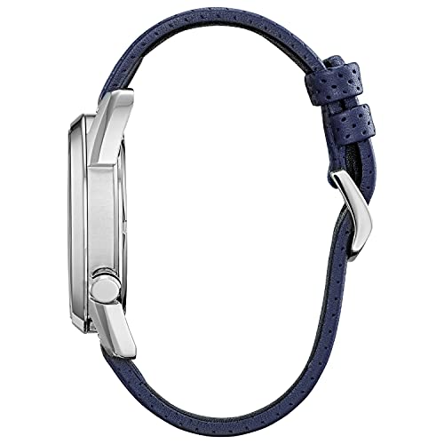 Citizen Eco-Drive Men's Marvel Spider Man Watch in Stainless Steel with Blue Polyurethane Strap, Spider Man Art Blue Dial, 3-Hand Date, 42mm (Model: AW1680-03W)