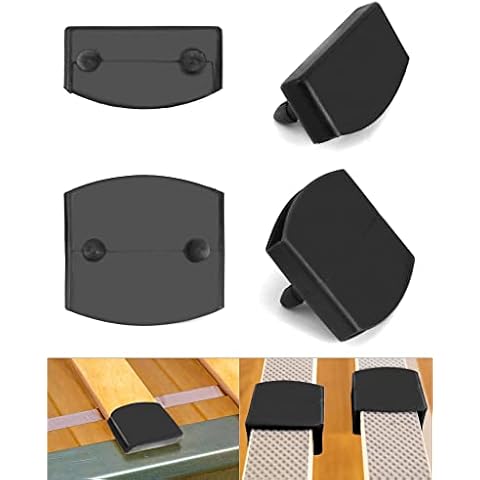 QWORK 36 Pcs Plastic Bed Slat Caps, Side and Center Bed Slats Holders Replacement for Single, Double and King Size Beds (55mm x 9mm Inside) Cover