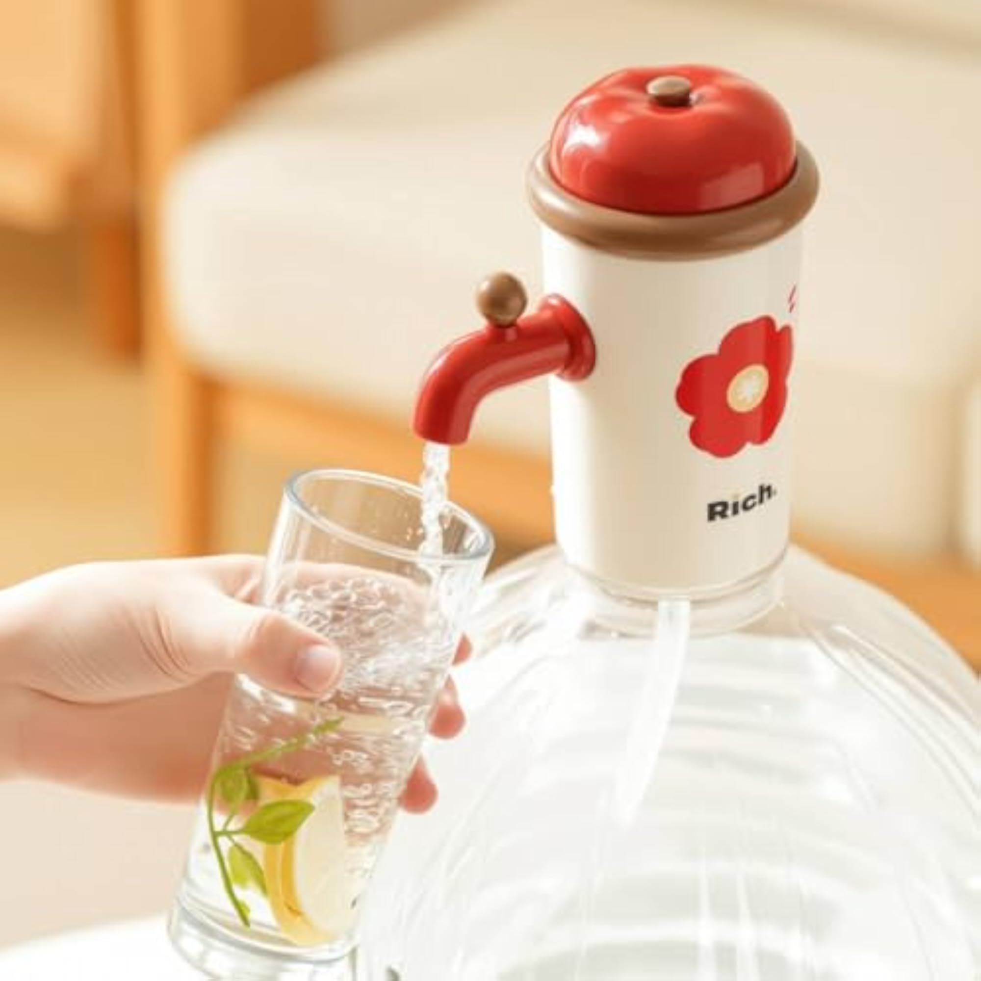 Single-Press Electric Liquid Dispenser, Portable
