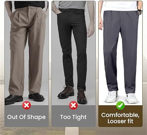 Puliam Mens Stretch Pants, Puliam Pants for Men, Easetactic - Flex Fit Zipper-Pocket Durable Pants 5