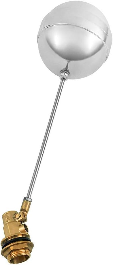 QWORK Stainless Steel Float Valve G 1" DN25 Adjustable Male Thread Water Float Sensor Hydraulics Pneumatic & Plumbing