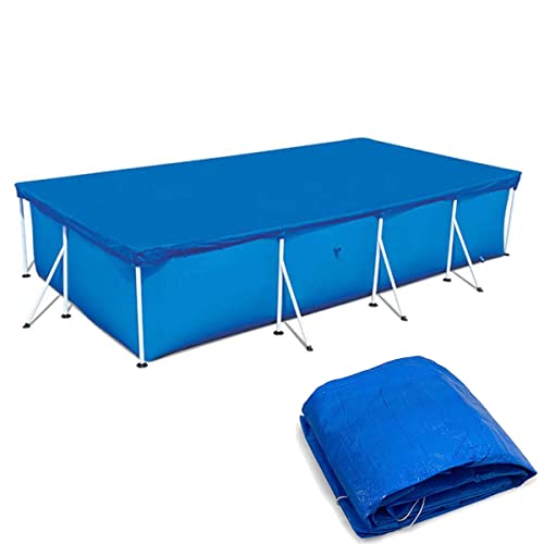 Poolabdeckung Rectangular Abdeckungen Rectangular Pool Cover Easy Set Staubdicht Pool Protector Poolabdeckplane für Rechteckiger Rahmen Pool (221x150cm(7.25x4.92ft))