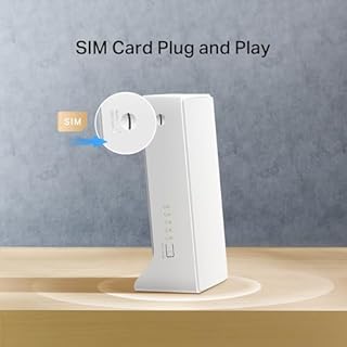 Mercusys TP-Link MB260-4G Router WiFi con Sim, 4G+Cat6 AX1500Mbps, Porta Gigabit LAN/WAN + Porta Gigabit LAN, WAN Connection Backup, WPA3, APP Controllo, Plug&Play