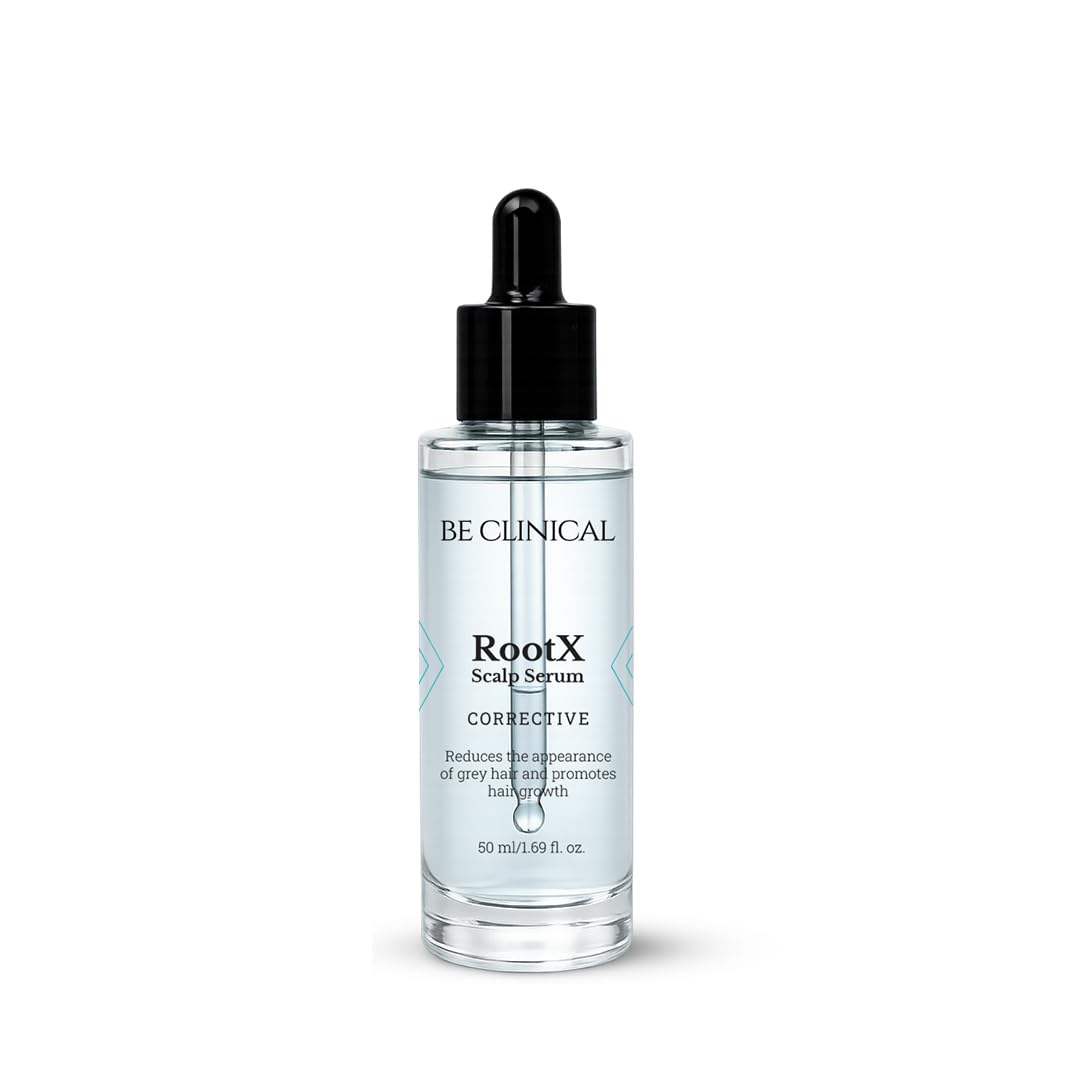 Be Clinical RootX Scalp Serum | Peptide Complex for Hair Growth | Grey Hair Reduction | Paraben Free, Fragrance Free | 50 ml-image-30