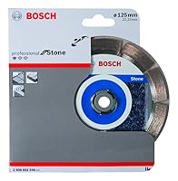 Bosch Professional 1x Diamanttrennscheibe Standard for Stone (für Stein, Granit, Beton, Ø 125 x 22,23 x 1,6 x 10 mm, Zubehör für Winkelschleifer) – Ansicht 2