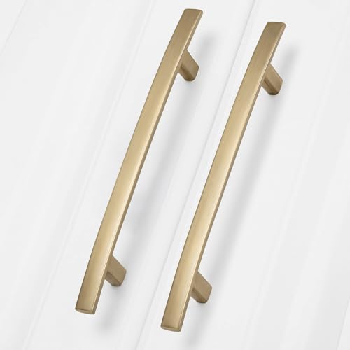 homdiy 25 Pack Champagne Bronze Cabinet Pulls, Zinc Alloy, 6-1/4 Inch CC