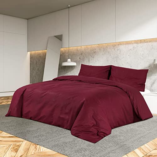 Mokuyary - Juego de funda nórdica (155 x 220 cm, algodón, funda nórdica, para cama, dormitorio, hotel