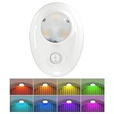 LEPOTEC Luz de lactancia RGB detector de movimiento – Luz magnética recargable para armario, pasillo, escaleras, cambio de color