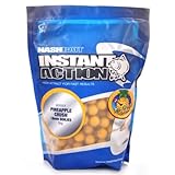 nash boilie wurfrohr  Nash Instant Action Boilies 1,00kg 20mm Pineapple Crush B3524 Boilie Boilies Karpfenköder Köder