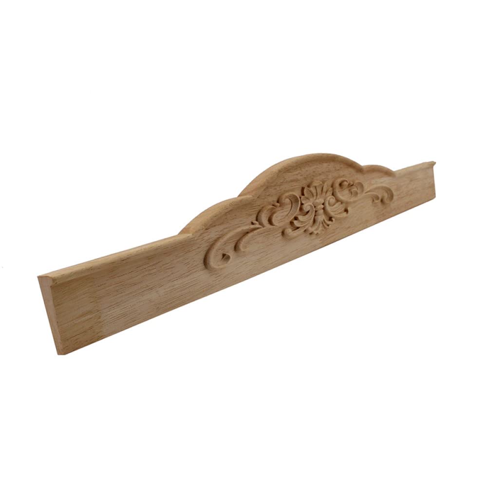 Sculpture sur bois 110cm et figurines décoratives moulures en bois non peintes pour meuble