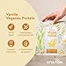 Alpha Foods Vegan Protein Pulver, 1200g, 22g Proteingehalt pro Portion, Vanille Geschmack, 40 Shake Portionen, pflanzliches Proteinpulver, optimales Aminosäurenprofil