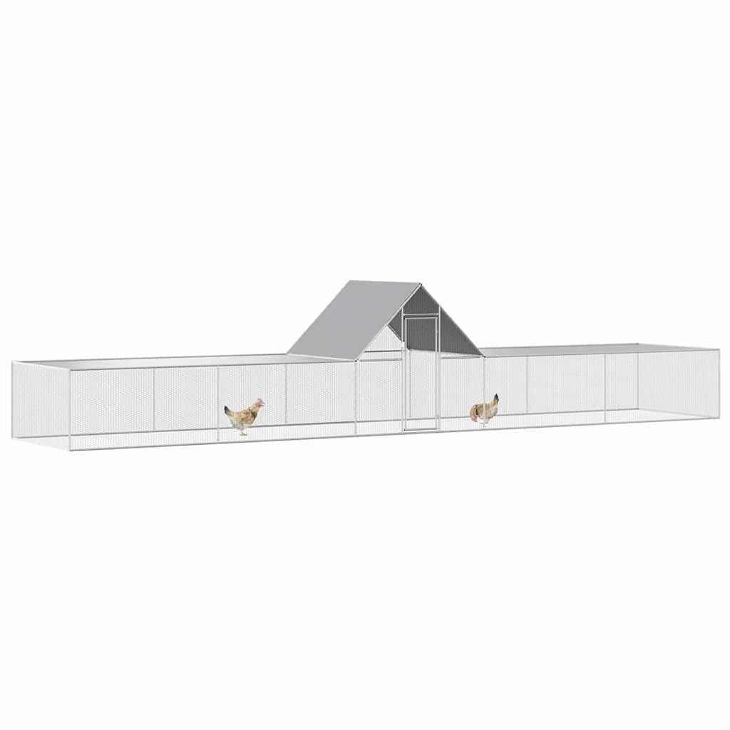 Kurnik ze stali ocynkowanej 10x2x2 m z wodoodpornym dachem