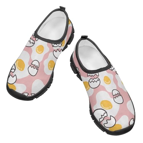 Skateboard Shoes for Boys Girls,Children's EVA Sole Low-Top Elastic Sneakers Slip On Flats Sneakers,Size 11 to 154