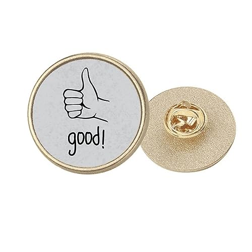 Broche personnalisée geste pouce noir pour personnaliser un blazer de bureau