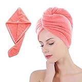 Dry Your Hair Faster: Our microfiber hair towel is super absorbent and fast drying so it can work faster and more efficiently to dry you off.