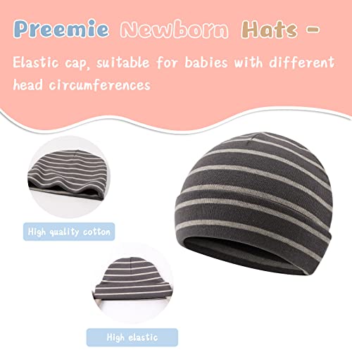 Cotton Baby Girl Hat Preemie Boys Beanie Newborn Hospital Hats Winter Infant Hats For Girls (4Pack-B, 0-6 Months) #TOP3