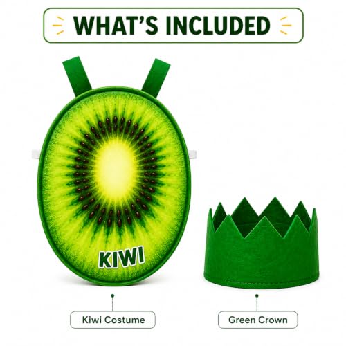Image of Raj Costume Kids Fruit & Vegetable Fancy Dress Costume | Soft Felt Fruit and Vegetable Cutout Costume for Boys & Girls | School Annual Function