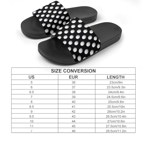 Golf Balls Pattern PVC Slippers Sandals for Women Men Open Toe Soft Cushioned Non-Slip Sandal for Indoor Outdoor2