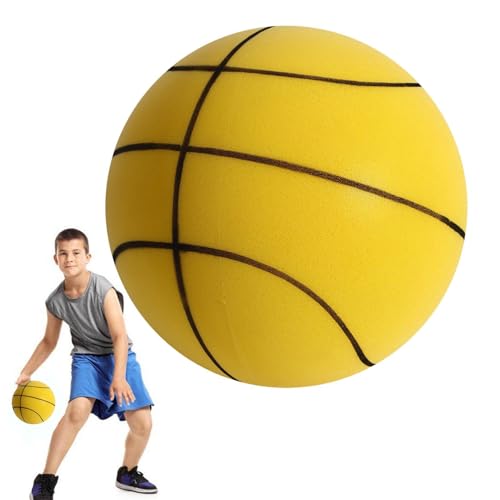 Generisch Balón de baloncesto, juguete ligero y divertido para interiores, pelota de entrenamiento de baloncesto resistente a los impactos, regalo para patios, salas de juegos, gimnasios, estadios