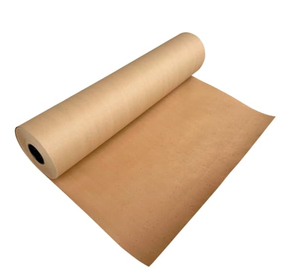 24" Wide x 250 Feet Long Brown Natural Kraft Paper Roll for Shipping, Packing, Moving, Arts, Crafts, Flower Bouquet, Table Covering, Construction