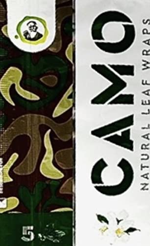 Afghan Natural Leaf Camo Wraps 6 Packs of Natural Flavor - 30 sheets with an Official Camo Cones Sticker