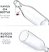 Bormioli Rocco Giara Beverage Bottle, 33.75 oz (Set of 2) - Leakproof Glass Container for Homemade Juices & Dressings - Stylish Drinkware Storage for Kitchen/Restaurant - Made in Italy (Clear)