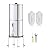 Purewell Upgraded 9-Stage Gravity Water Filter System with Water Level Window, 0.01?m Ultra-Filtration Countertop System with 2 Filters and Stand, Reduce Fluoride & Chlorine, 2.25G, PW-FH-CF
