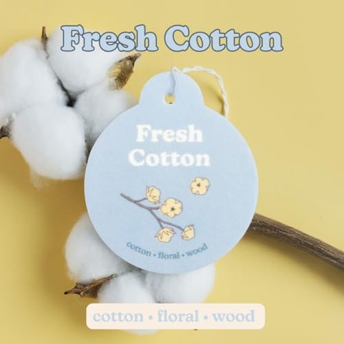 Image of Happy Wax Fresh Cotton Car Charms 4-Pack - Scent Notes: Cotton, Floral and Wood