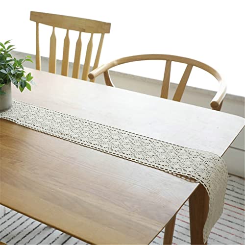Chemin de table moderne fleuri beige pour repas de fête et dîner - 2