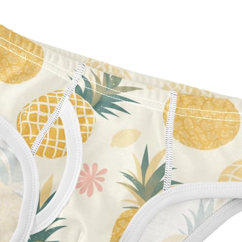 KLL Gold Glitter Pineapples Boys Toddler Soft Briefs Breathable Undies4