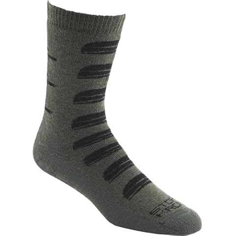 Stormy Kromer Medium Weight Cap Repeat Crew Sock - Men & Women Merino Wool Sock, Loden, S Cover