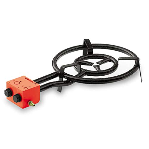 My de Gastro Grabadora para paellas (Diámetro 70 cm Potencia 23,5 kW Paella Barbacoa, fundido Parrilla placas Woks ollas etc. Paella Sartén Gas 1 anillo Gas Grabadora