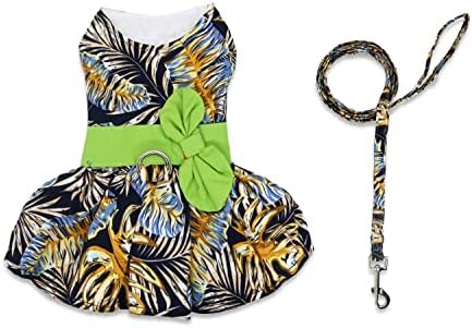 Small Medium Girl Dog Dresses for Small Dogs Dress Female Dog Clothes Puppy Dress for Girls Harness Dress for Dogs