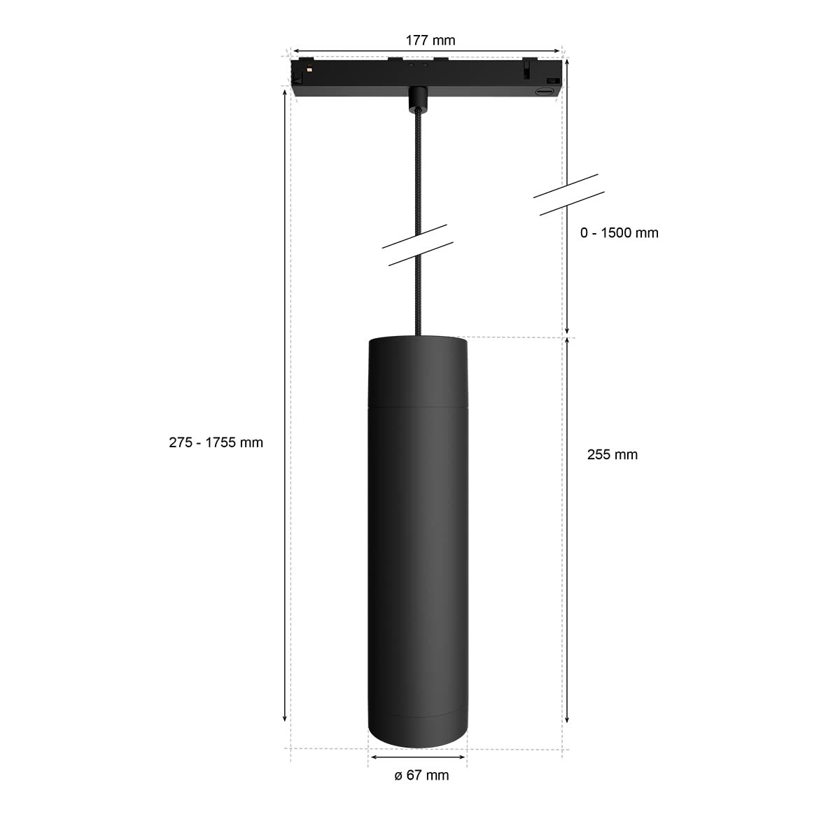 Philips Hue White and color ambiance Lampa wisząca Perifo (czarna)