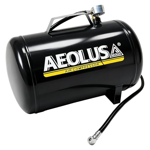 AEOLUS A 5-Gallon Horizontal Portable Air Tank with Hose and