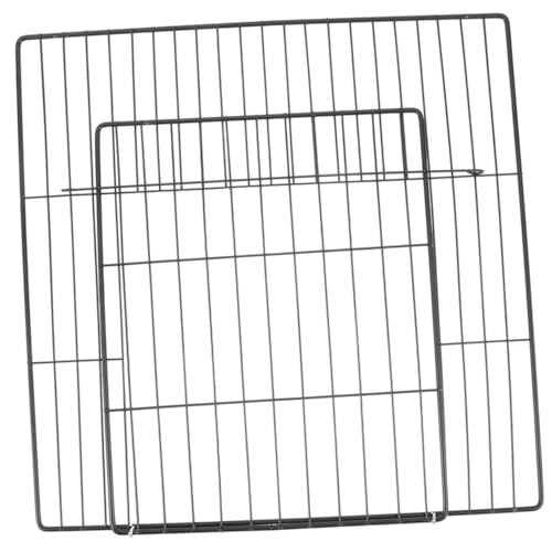 Hohopeti Replacement Cat Cage Door Panel 2pcs Pet Puppy Cage Door Wire Grid Sheet 35x35mm