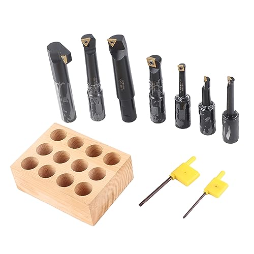 BORDSTRACT - Outils d'alésage, 7 x 18mm Outils d'alésage ronds indexables avec des plaquettes en carbure indexables pour les machines spéciales de moulage par alésage