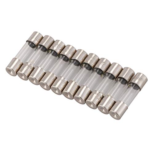Pmandgk 10 unidades de 250 V, 0,2 A, 200 mA, rápido, fusibles de cristal, 5 mm x 20 mm