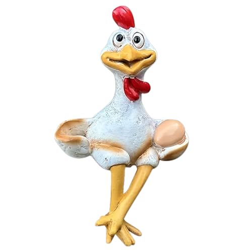 Escultura Decorativa de Pollo Divertido para Jardín