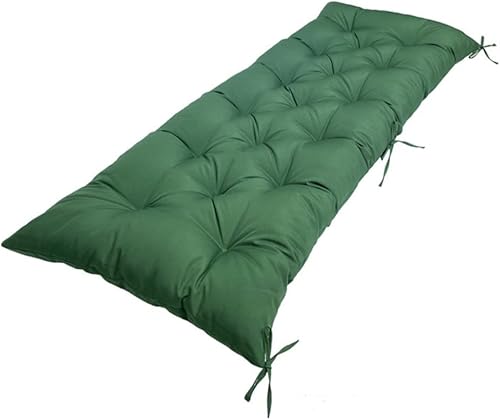 Miniatura 7 de Srutirbo Cojín de banco impermeable para interiores y exteriores, antideslizante, para silla de jardín, sofá biplaza para muebles de patio, columpio