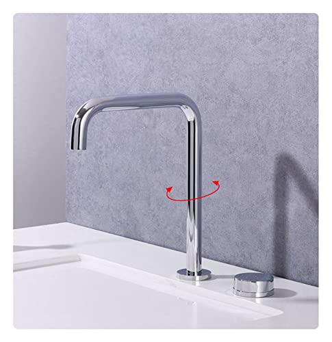 Robinet d'eau chaude et froide mitigeur de lavabo pour vasque - 3