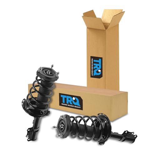 Image of TRQ Rear Driver and Passenger Side Strut and Spring Assembly Set | For 04-06 Lexus RX330 AWD 06-07 RX400h AWD 07-09 RX350 04-05 Toyota Highlander without 3rd Row Seating